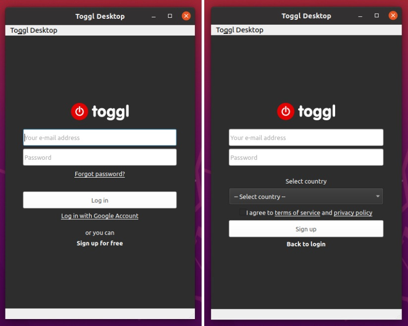 Set up Linux time tracker app: Step 1