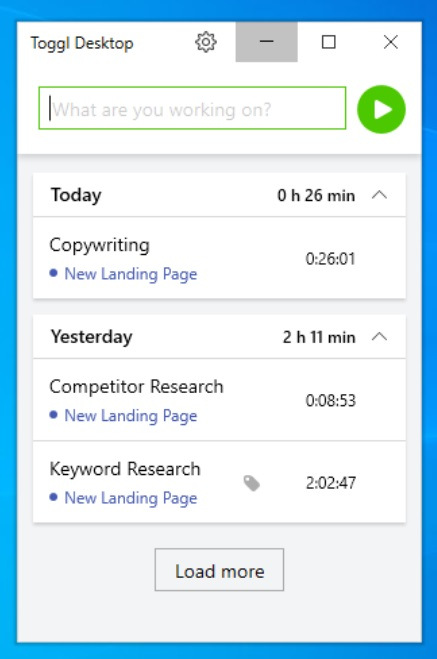 Set up Windows desktop time tracker app: Step 2