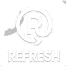 refresh white logo