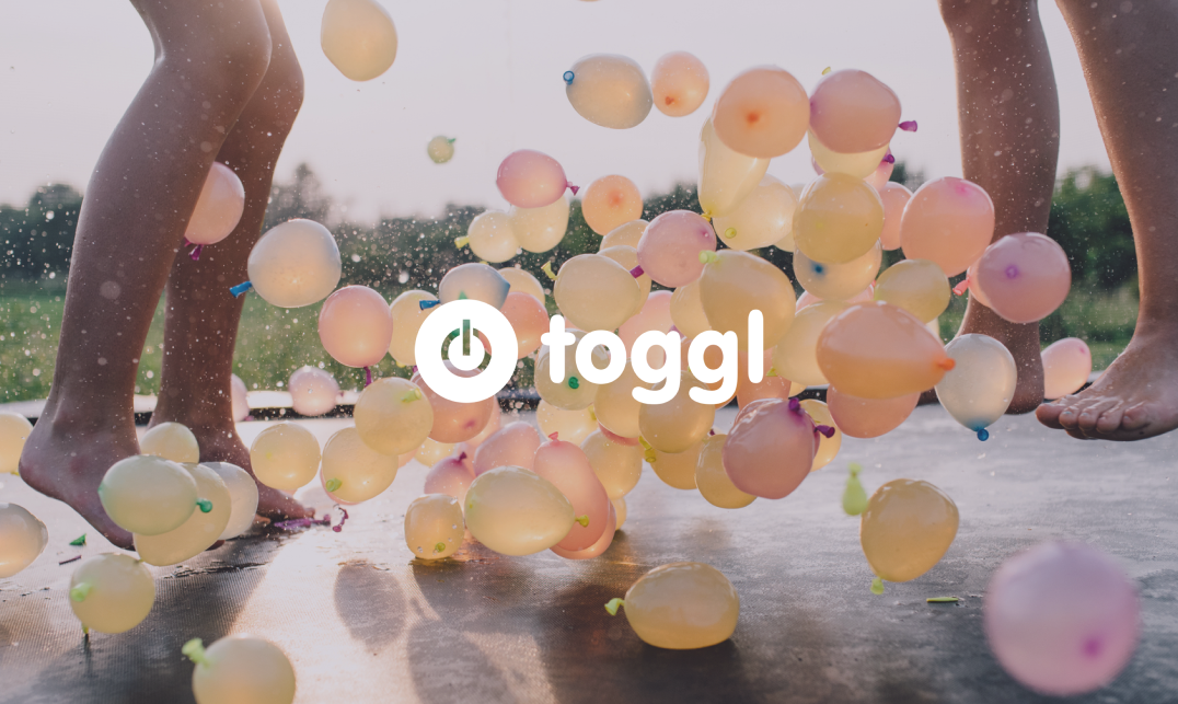 Toggl featured image with balloons