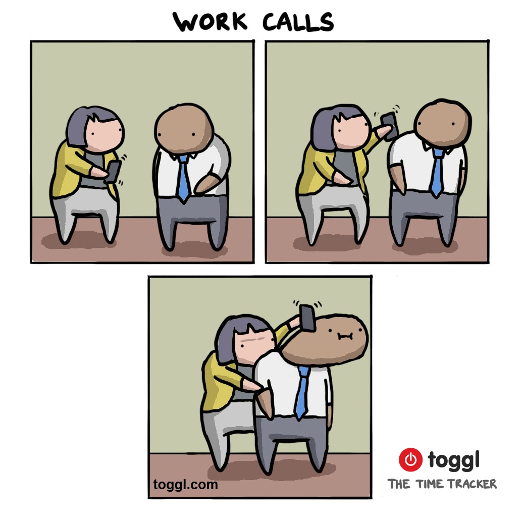 Answering Phone Calls Comic