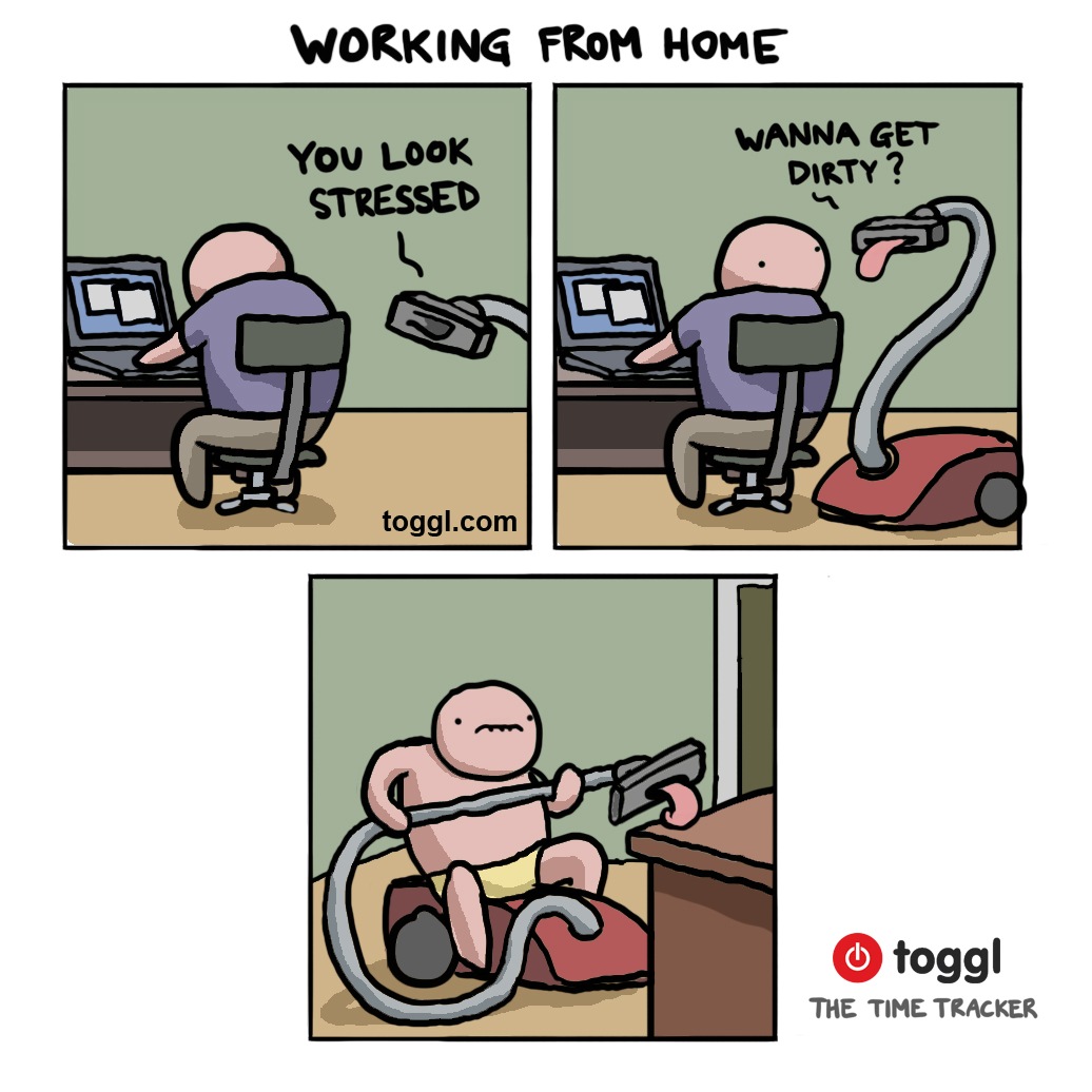 Working From Home Comic