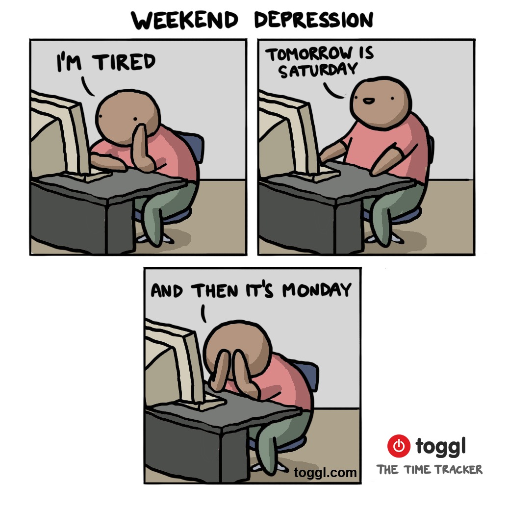 Weekend Depression Comic