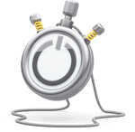 3D illustration of stopwatch with a Toggl Track icon