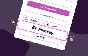 Log in with Passkeys feature image