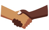 Icon of two hands shaking