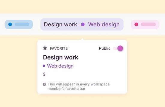 Screenshots of the Favorites and Goals features in Toggl Track