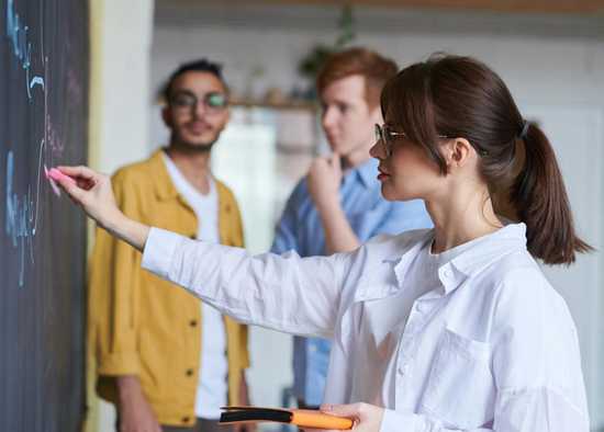 Image of a team in an office