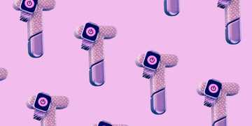 Repeating background of the letter "T"