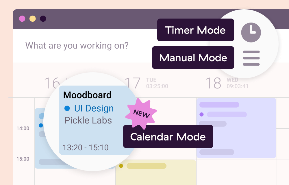Screenshot of Toggl Track time tracking feature