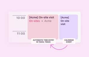 Auto-track your calendar events feature image