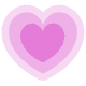 Icon of a pink heart