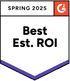 Toggl Track awarded best estimated ROI by G2.com