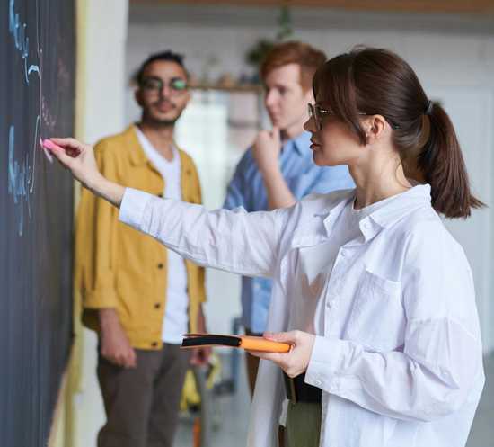 Image of a team in an office