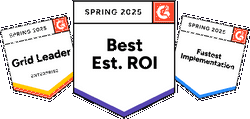 ROI badges awarded by G2.com