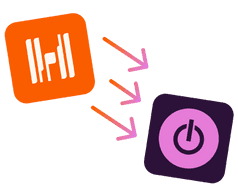 Illustration of Harvest to Track data transfer