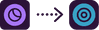 Toggl Plan icon to Toggl Focus icon