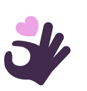 3D illustration of a hand giving the OK sign