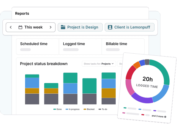 Toggl Focus reports that will help with capacity and project planning
