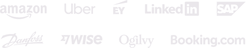 Companies that use Toggl Track: Amazon, Uber, GE, LinkedIn, SAP, Danfoss, Wise, Ogilvy, Booking.com