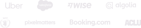 Companies that use Toggl Track: Uber, Salesforce, Wise, GE, Algolia, World Food Programme, Pixelmatters, Booking.com, ACLU