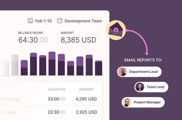 Send reports to the accounting team with Toggl Track