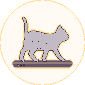Illustration of a laptop with a cat on top of it