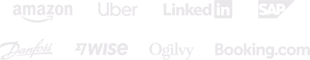 Companies that use Toggl Track: Amazon, Uber, LinkedIn, SAP, Danfoss, Wise, Ogilvy, Booking.com