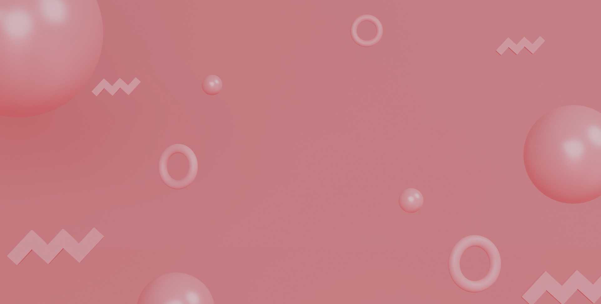Abstract rendering of pink-colored shapes scattered against a pink backdrop, representing distractions