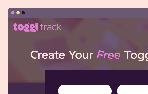 1. Create a Toggl Track account