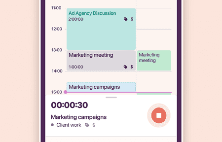 Calendar integration for Toggl Track app