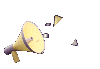Megaphone jumping and emitting sound